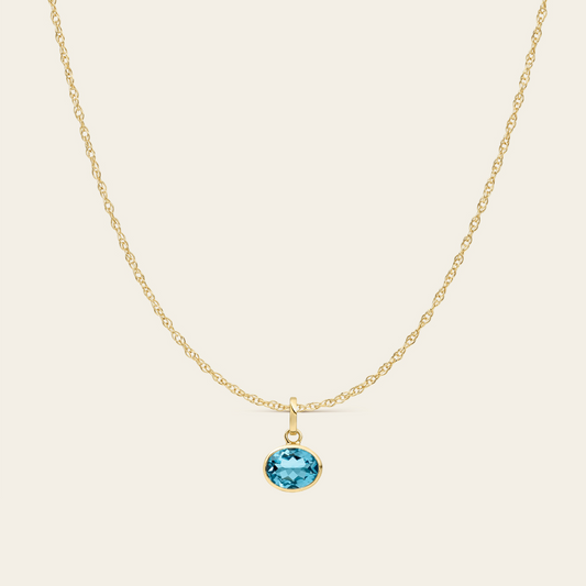 SOPHIE PENDANT WITH LONDON BLUE TOPAZ