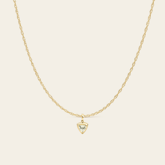 ELENA PENDANT WITH GREEN AMETHYST