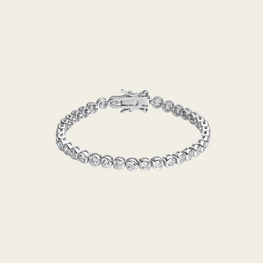 RIVIÈRE BRACELET WITH WHITE ROUND CIRCONS