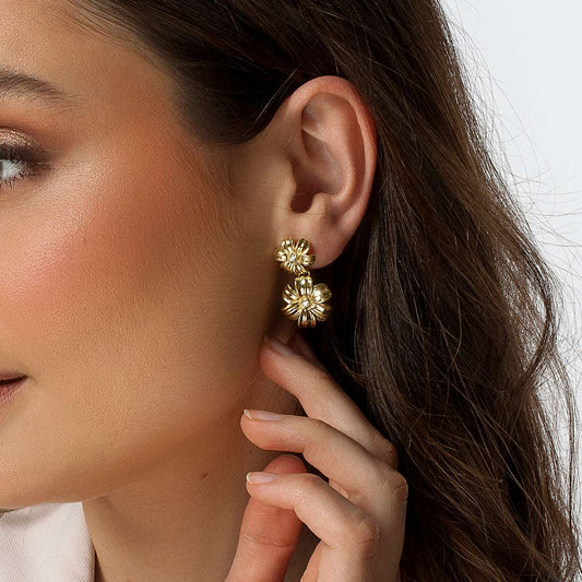 PENDIENTES LARGOS ANÉMONA