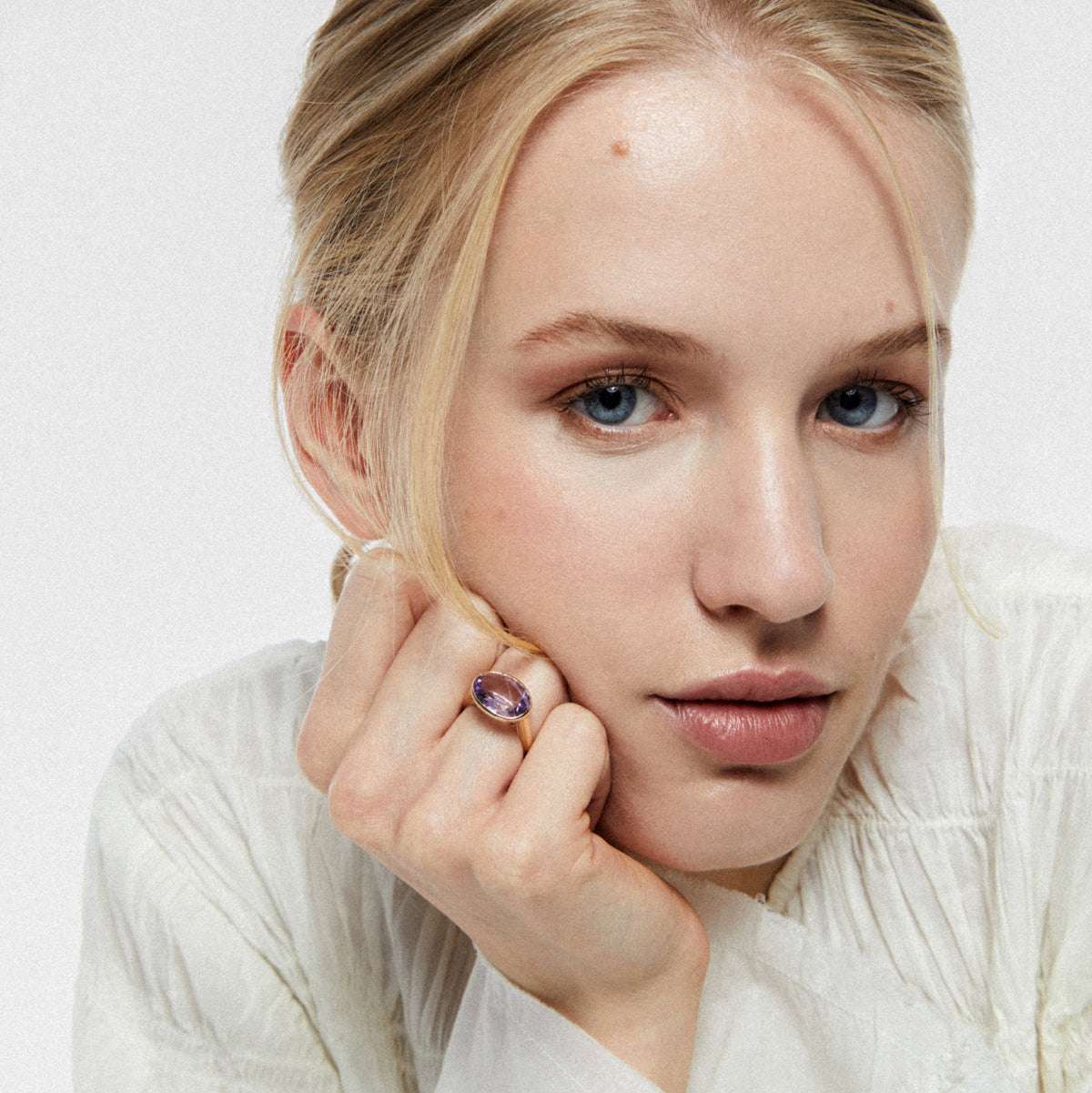 ANILLO GSTAAD AMATISTA ROSA