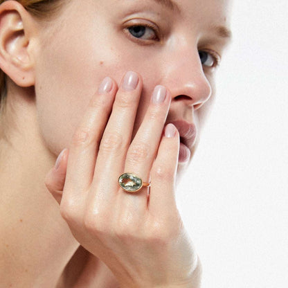 ANILLO GSTAAD AMATISTA VERDE