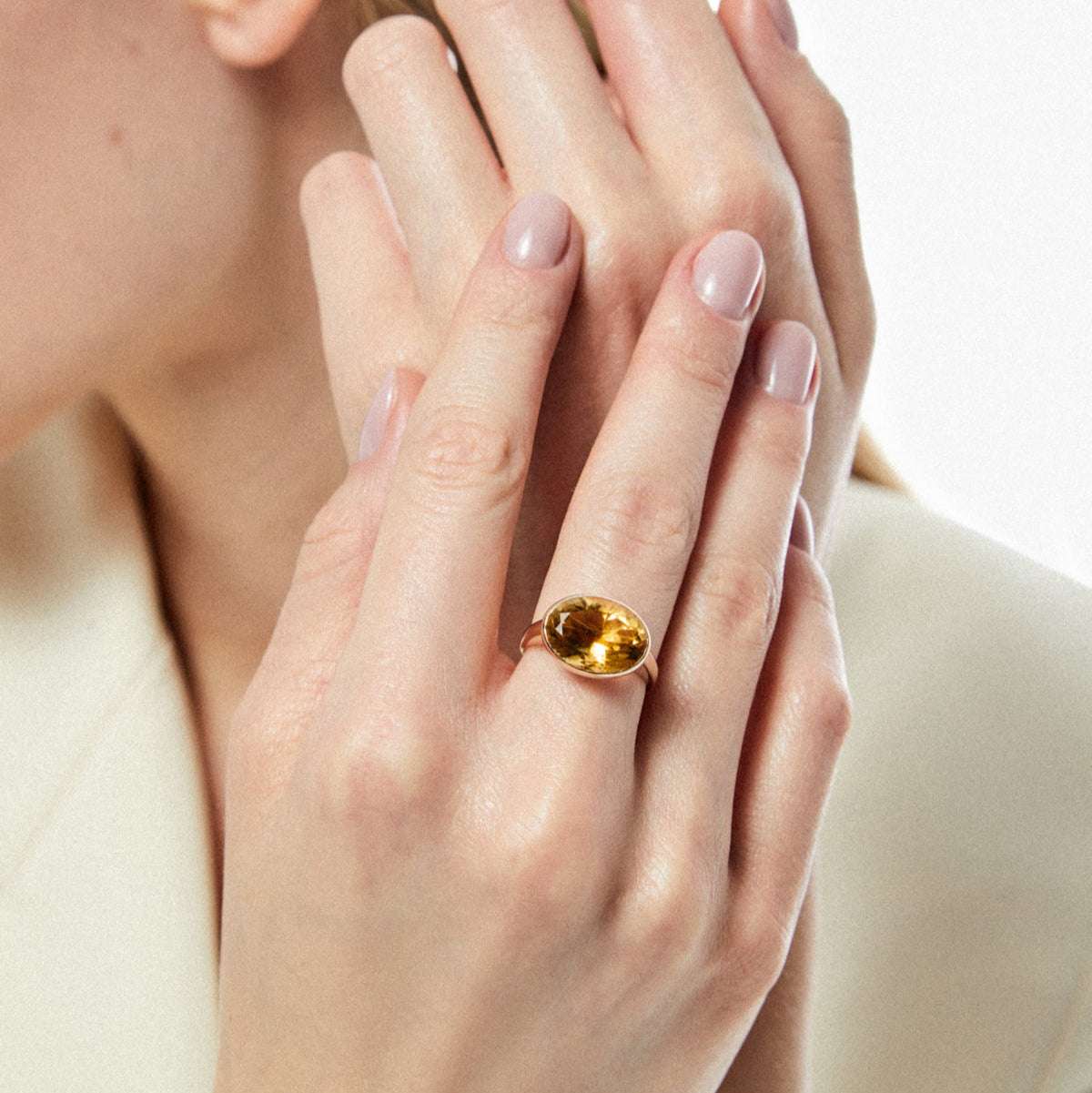 ANILLO GSTAAD 2.0 CITRINO