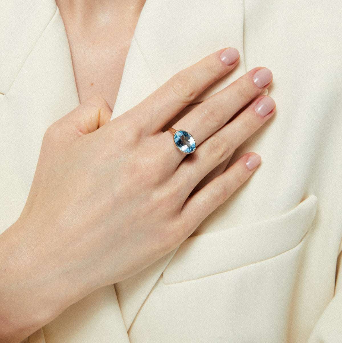 ANILLO GSTAAD 2.0 BLUE TOPAZ