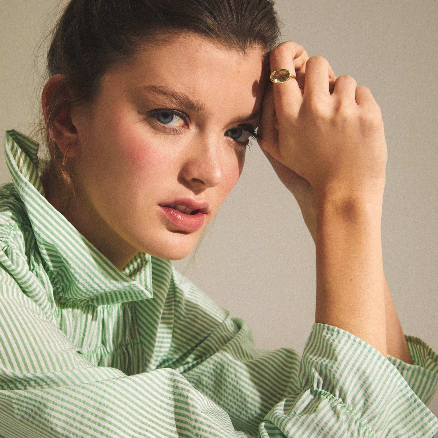 ANILLO GSTAAD AMATISTA VERDE