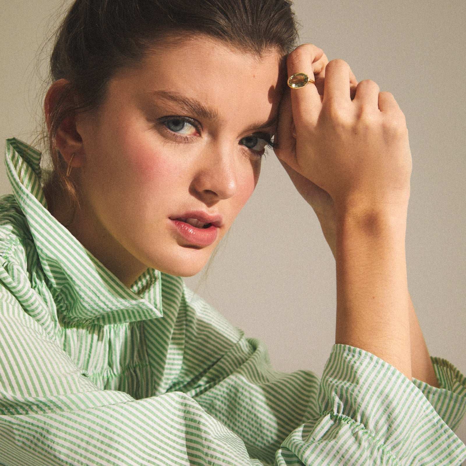 ANILLO GSTAAD AMATISTA VERDE