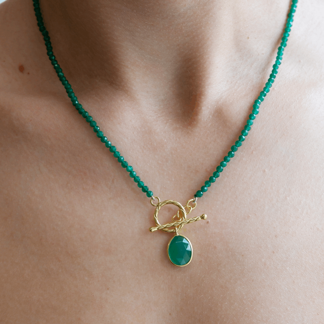 COLGANTE KAI GREEN ONYX