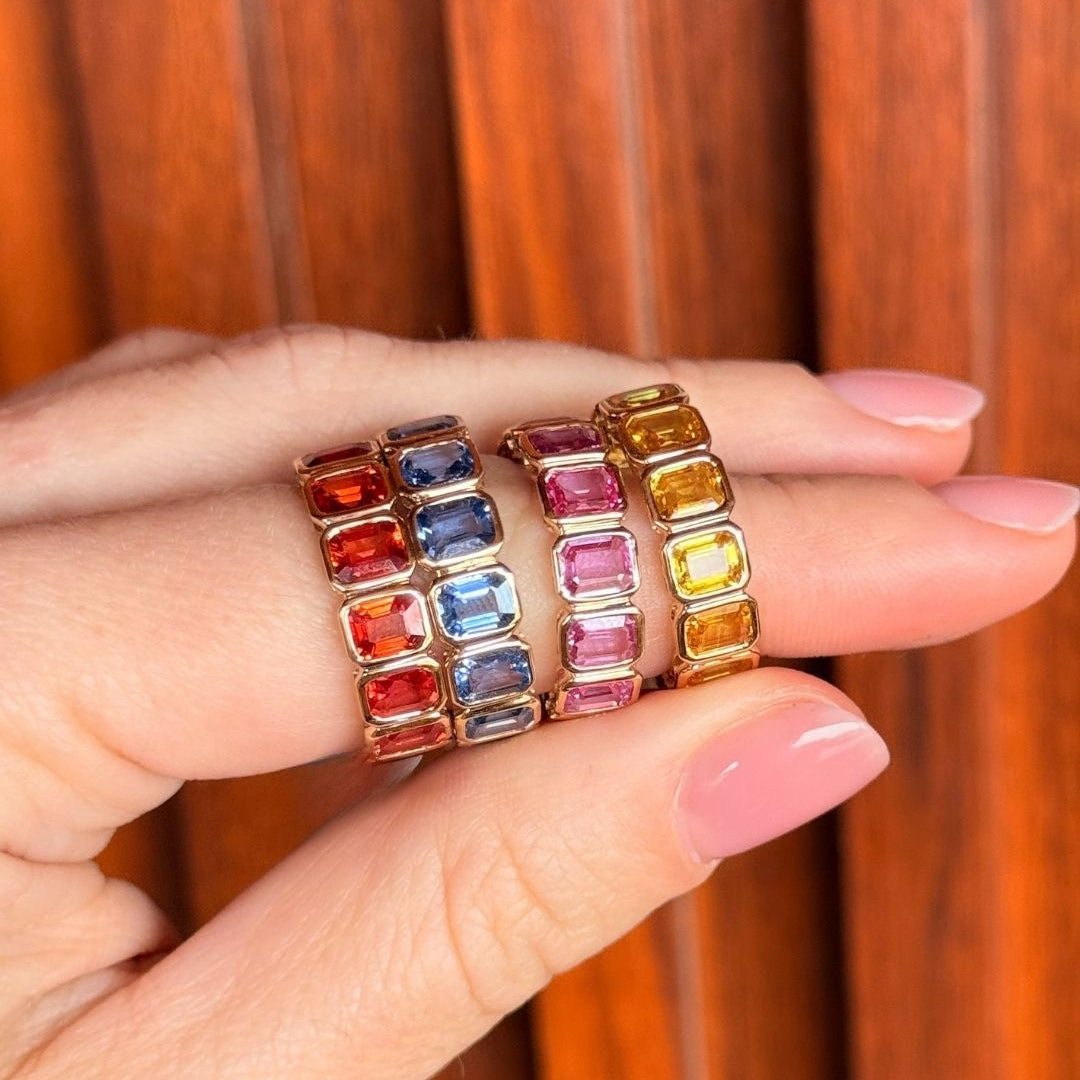 SAPPHIRE YELLOW ETERNITY RING