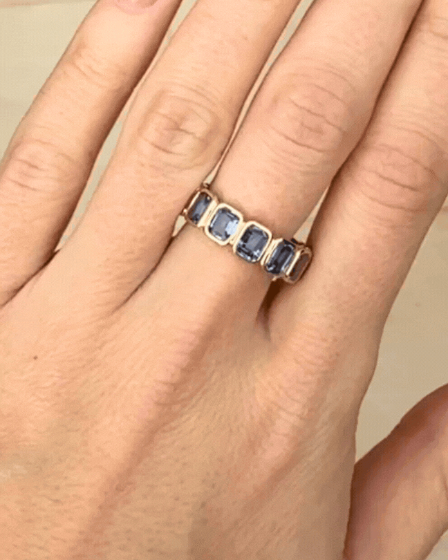 ANILLO ZAFIRO AZUL ETERNITY