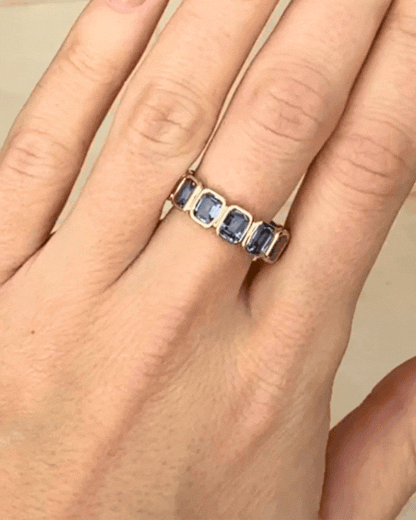 ANILLO ZAFIRO AZUL ETERNITY