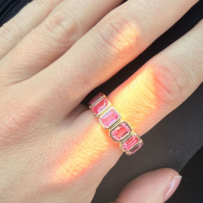 PINK SAPPHIRE ETERNITY RING