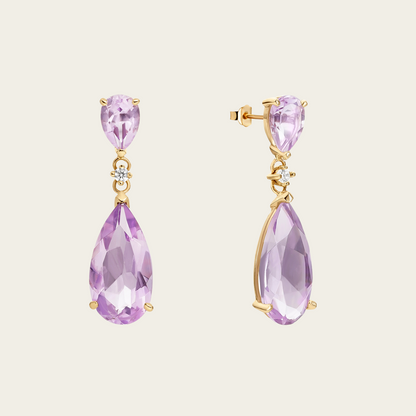 VERBIER EARRINGS WITH PINK AMETHYSTS