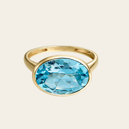 GSTAAD RING 2.0 BLUE TOPAZ