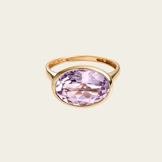 GSTAAD RING PINK AMETHYST