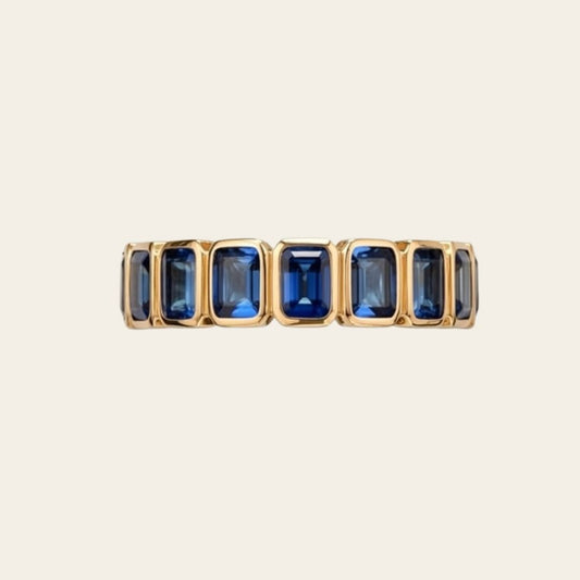 BLUE SAPPHIRE ETERNITY RING