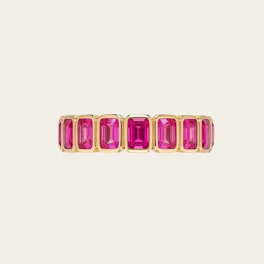 PINK SAPPHIRE ETERNITY RING