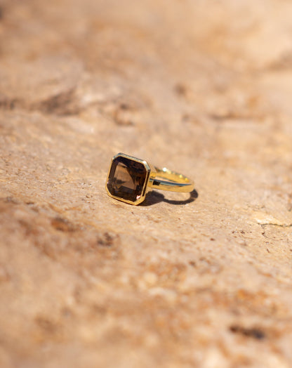 ANILLO SMOKY QUARTZ