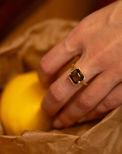 SMOKY QUARTZ RING