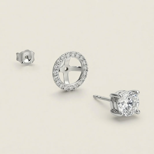 MOON MODULAR EARRINGS 1CT
