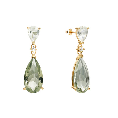 VERBIER EARRINGS WITH GREEN AMETHYSTS