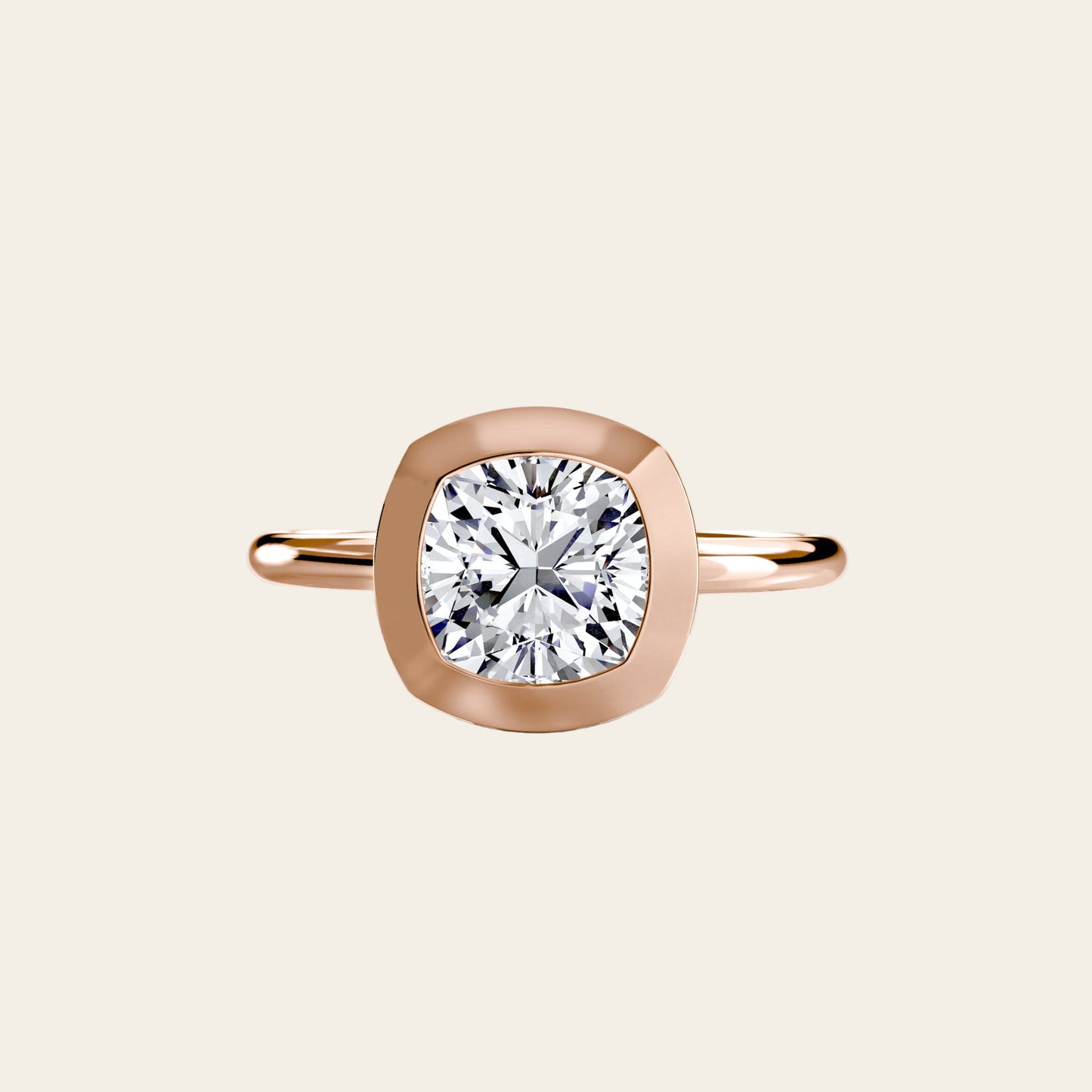 VELORA RING, THE BEZEL SOLITARIRE