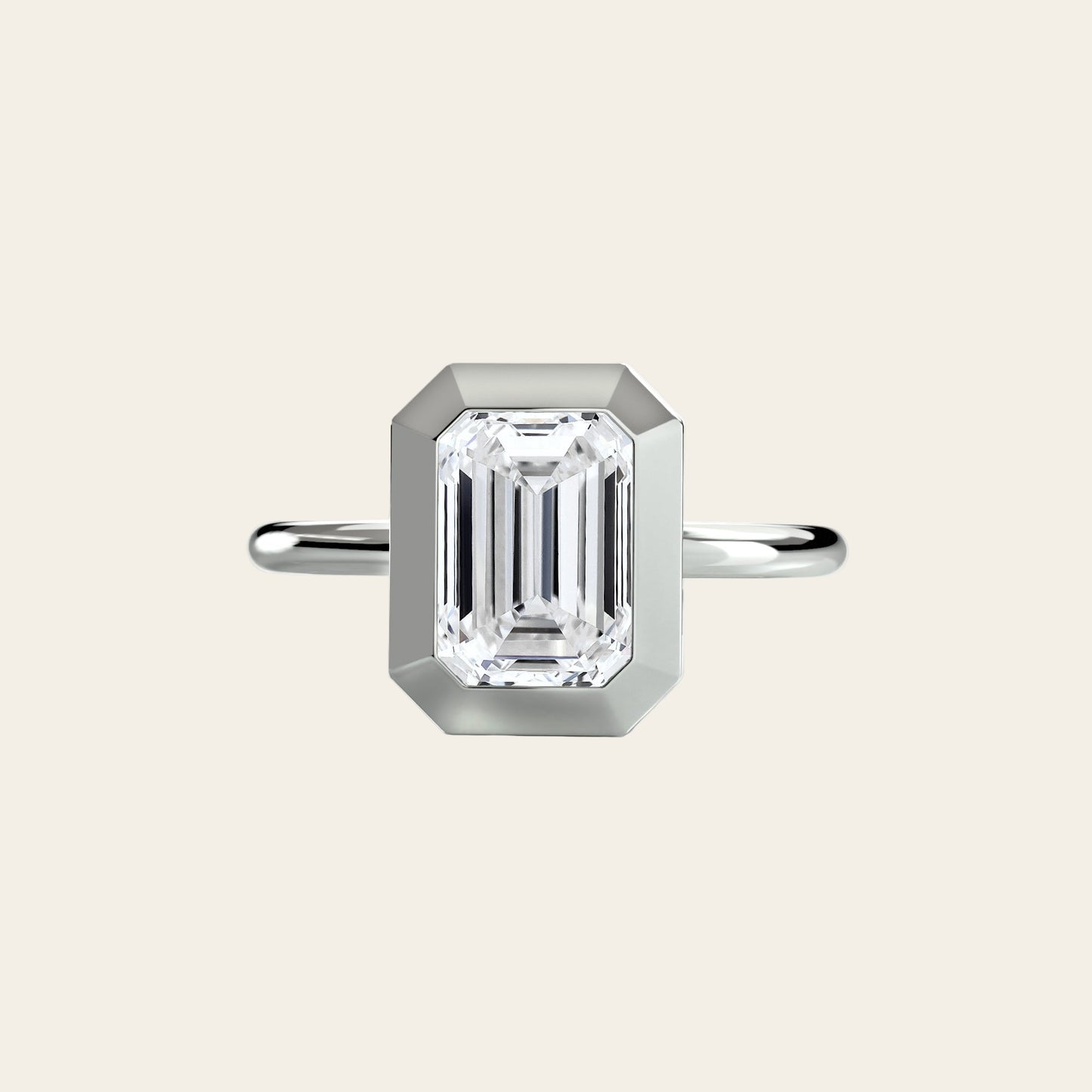 VELORA RING, THE BEZEL SOLITARIRE