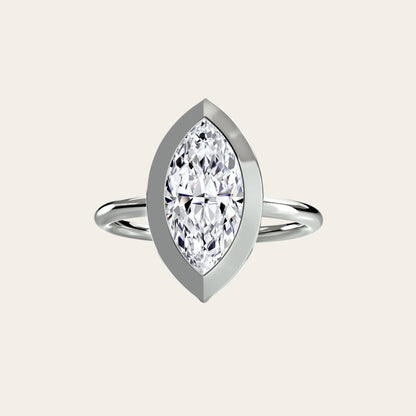 VELORA RING, THE BEZEL SOLITARIRE