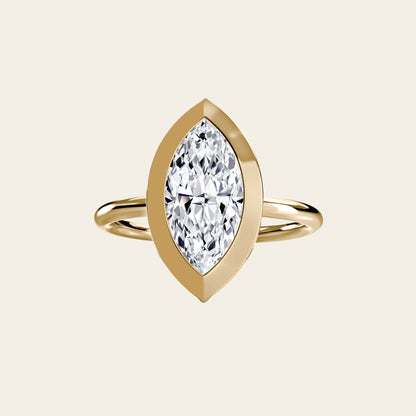 VELORA RING, THE BEZEL SOLITARIRE