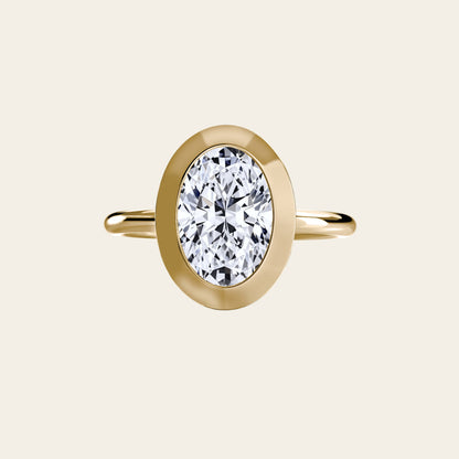 VELORA RING, THE BEZEL SOLITARIRE