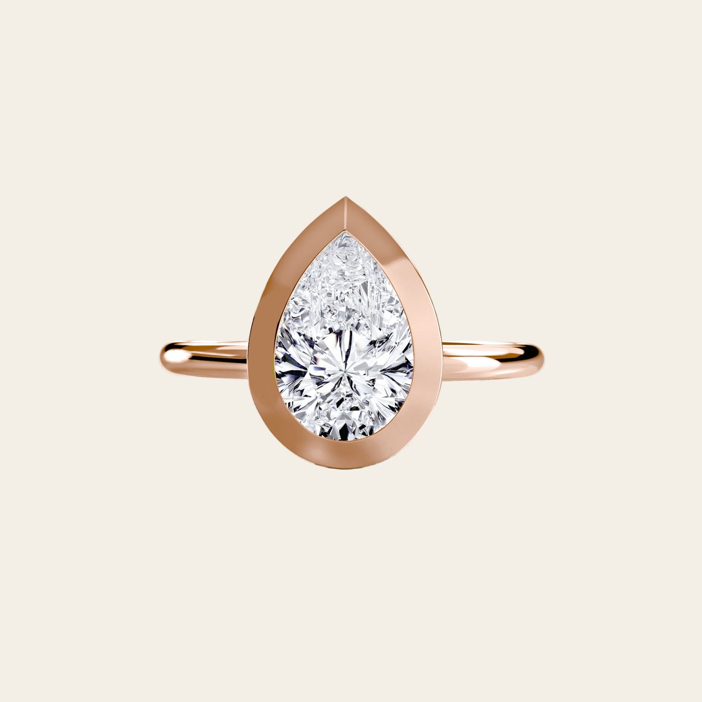 VELORA RING, THE BEZEL SOLITARIRE