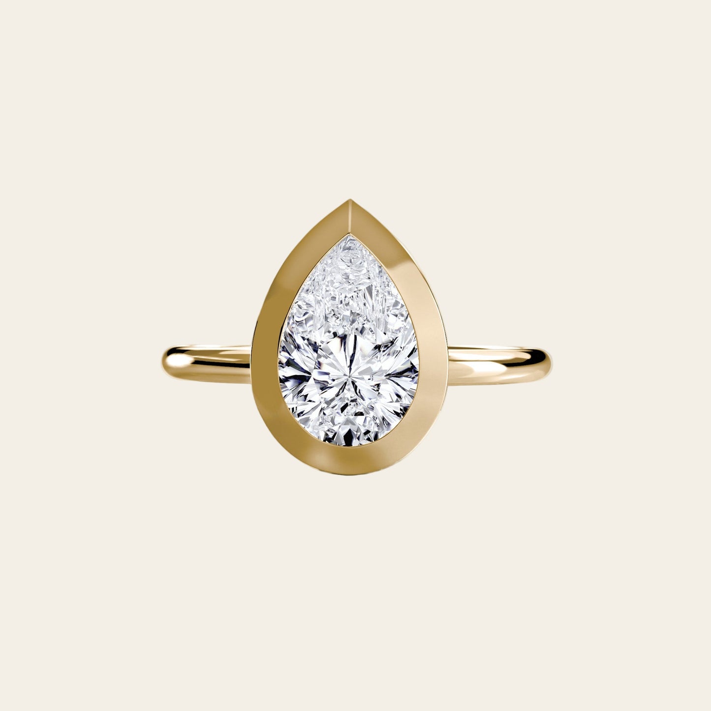 VELORA RING, THE BEZEL SOLITARIRE